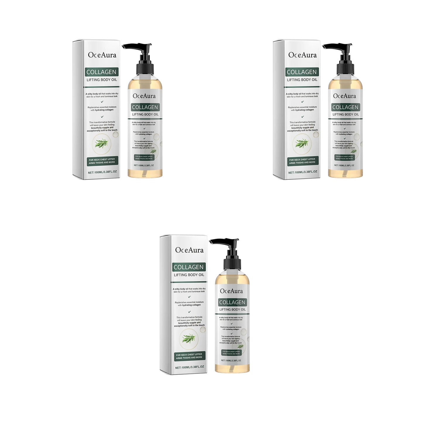 Collagen Infused Body Oil for Deep Hydration and Moisturizing Massage Essential for Dry Skin