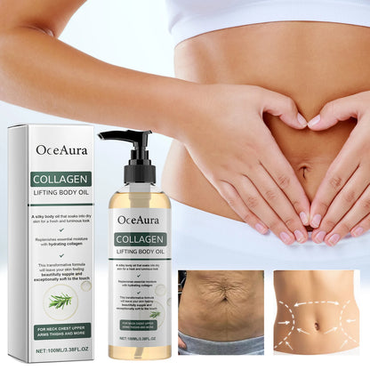 Collagen Infused Body Oil for Deep Hydration and Moisturizing Massage Essential for Dry Skin