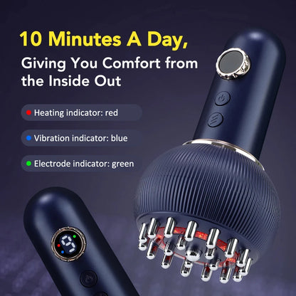 Rechargeable Wireless Gua Sha Massager for Body Shaping and Fat Reduction with Heating and Scraping Functionality