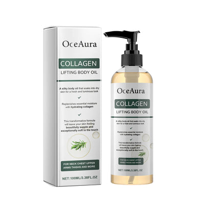 Collagen Infused Body Oil for Deep Hydration and Moisturizing Massage Essential for Dry Skin