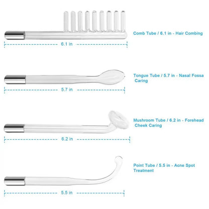 4-in-1 Portable High Frequency Facial Therapy Wand for Acne Treatment and Skin Beauty Care
