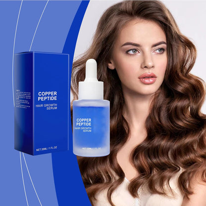 Copper Peptide Hair Growth Serum for Enhanced Density, Unscented, 30ML, Unisex