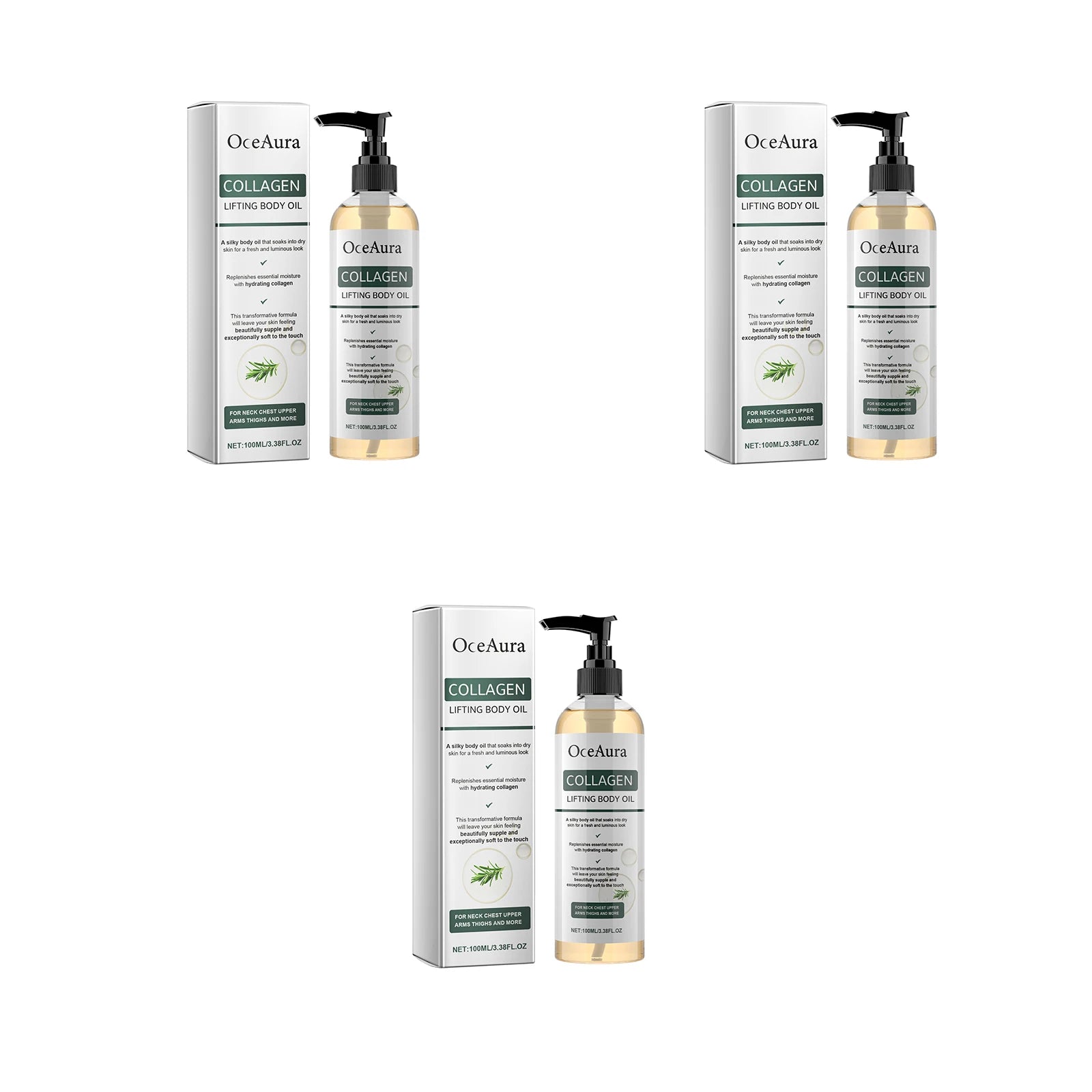 Collagen Infused Body Oil for Deep Hydration and Moisturizing Massage Essential for Dry Skin